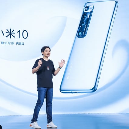 Xiaomi Corp founder, chairman and chief executive Lei Jun delivers a speech on the occasion of the company’s 10th anniversary on August 11 in Beijing. Photo: VCG via Getty Images