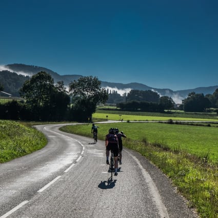 Tour de France riders cycle through the Pyrenees during the 2016 competition. The annual race is a visual feast, almost as much about the scenery as it is about the racing. Photo: Steve Thomas