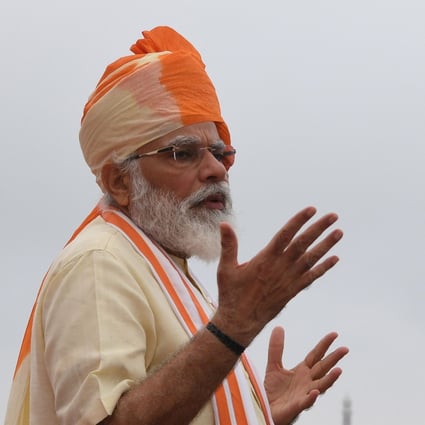 India's Prime Minister Narendra Modi pictured during a ceremony to celebrate India's Independence Day earlier this month. Photo: AFP