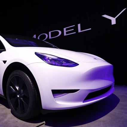 Tesla started accepting pre-orders of the Chinese-made Model Y in June. Photo: Bloomberg