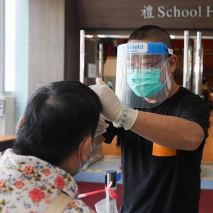Mass Covid-19 testing was under way in Hong Kong on Tuesday morning. Photo: Xiaomei Chen