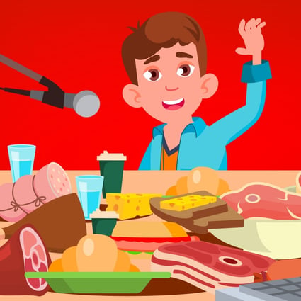 Mukbang, a Korean term that translates to “eating broadcasts”, initially gained popularity in South Korea in 2010. It is a genre that has also become popular in China, where there is a vast audience hooked on short video-sharing services and live-streaming programmes. Photo: Shutterstock