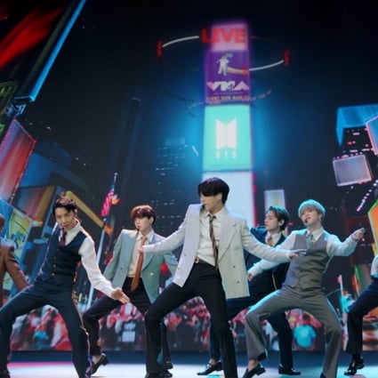 South Korean boy band BTS perform at the 2020 MTV Video Music Awards. Photo: AFP