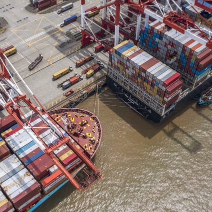 China’s trade balance narrowed to US$58.93 billion, from US$62.33 billion in July. This shows that the gap between export growth and import growth remains significant, but is narrowing. Photo: Xinhua