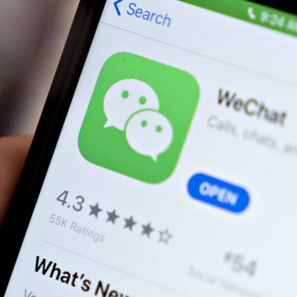 WeChat, which is owned by Tencent Holdings, has been threatened with a ban in the US. Photo: Bloomberg