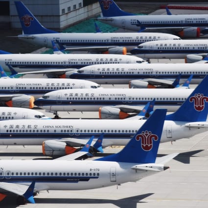 China Southern Airlines’ Boeing 737 MAX aircraft grounded at the Urumqi airport in Xinjiiang on June 6, 2019: Photo AFP