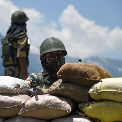 An Indian Border Security Force soldier in the Himalayan border region between India and China. Photo: DPA
