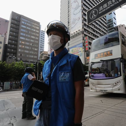 A New World First Bus driver was arrested during an anti-government protest last weekend. Photo: May Tse