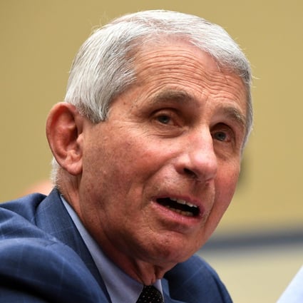 Dr Anthony Fauci, director of the National Institute for Allergy and Infectious Diseases, testifies at a House subcommittee hearing in Washington in July. Photo: Reuters