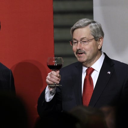 President Xi Jinping and Terry Branstad (right) in 2017. Branstad’s term as US ambassador to China will end in October. Photo: AP