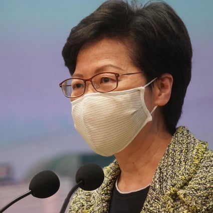 Calling 12 detained Hongkongers ‘democracy activists’ is an attempt to distract from their wanted status, Carrie Lam said on Tuesday. Photo: Winson Wong