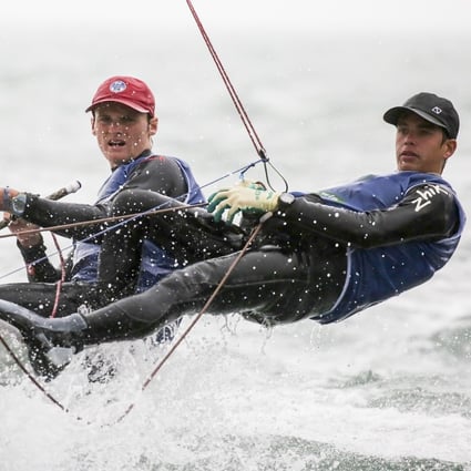 Calum Gregor, a member of the RHKYC Team Agiplast, will not get a chance to compete in the Youth America’s Cup, but the objectives remain alive. Photo: Handout