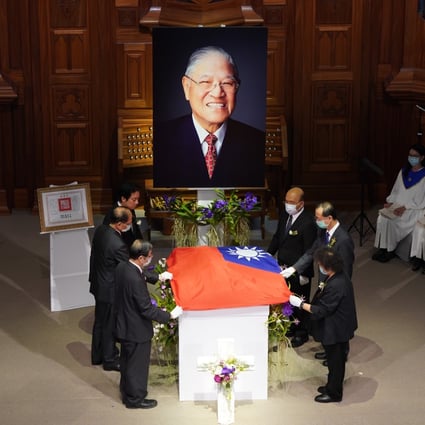 The funeral of former Taiwanese president Lee Teng-hui was held in Taipei on Saturday. Photo: EPA-EFE