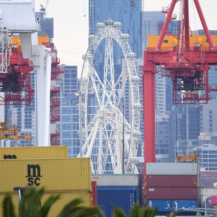 Two-way trade between China and Australia is worth around A$240 billion (US$175 billion), in the latest figures between July 2019 to June 2020, according to the Australian Bureau of Statistics. Photo: EPA-EFE