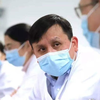 Infectious disease expert Zhang Wenhong (centre) says even if a safe and effective vaccine is developed, it may not be widely available for at least a year. Photo: Weibo