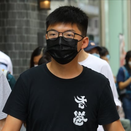 Joshua Wong said the timing of his arrest was aimed at frightening people away from a planned National Day march. Photo: Dickson Lee