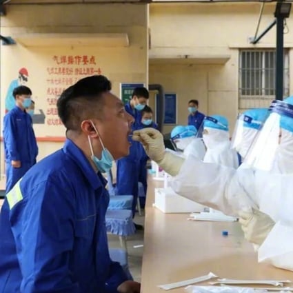 None of the 178,475 residents of Qingdao tested for the coronavirus returned a positive result. Photo: Weibo