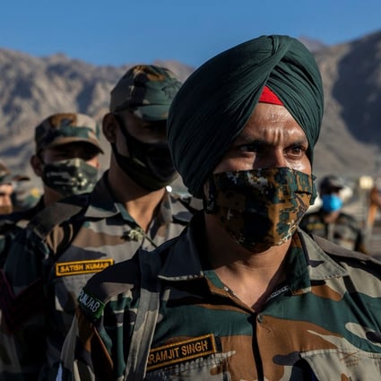 Indian soldiers at a forward airbase at Leh in the Ladakh region. Photo: Reuters