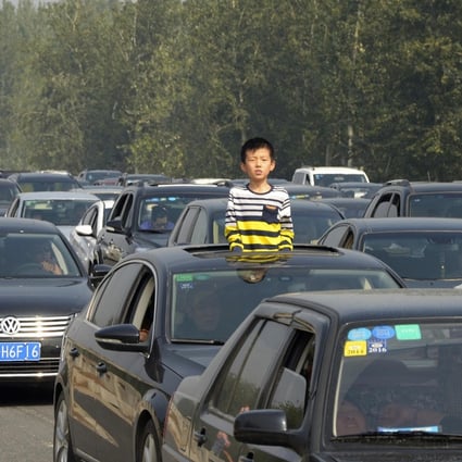 The week-long national day holiday kicks off on October 1, and ride-hailing companies are already preparing for awful traffic. Photo: Reuters