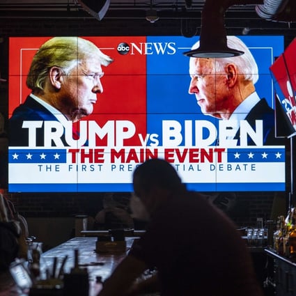 The Trump-Biden head-to-head was more of a shouting match than a serious debate. Photo: AFP