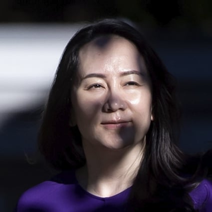 Meng Wanzhou, chief financial officer of Huawei Technologies, leaving her home to attend a court hearing in Vancouver on Tuesday. Photo: The Canadian Press via AP