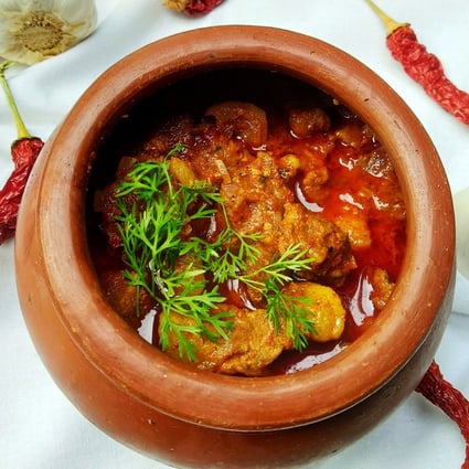A pork vindalho from Hospedaria Venite restaurant, which serves Goan food in Panaji, Goa, India. Vindaloo originated in Portugal and was brought to India by Portuguese explorers. Photo: Hospedaria Venite