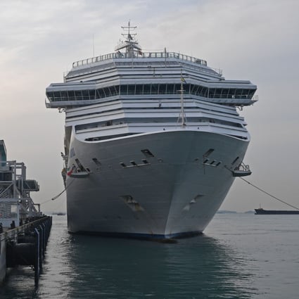Singapore’s Marina Bay Cruise Centre. Plans show that cruises to nowhere will be allowed with a maximum occupation of 50 per cent for the first three months, and must receive certification from authorities. Photo: Xinhua