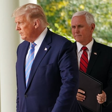 US President Donald Trump and Vice-President Mike Pence at the White House on September 28. Photo: AFP