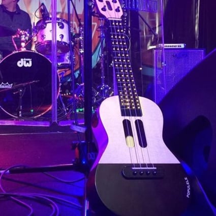 The Populele is a “smart ukulele” that features an LED light-up fretboard and accompanying app. Photo: Handout