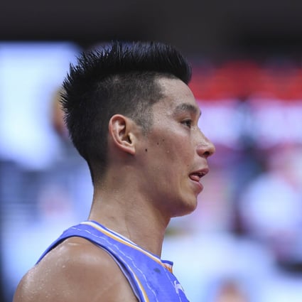 Jeremy Lin of Beijing Ducks reacts during the semi-final match against the Guangdong Southern Tigers. Photo: Xinhua