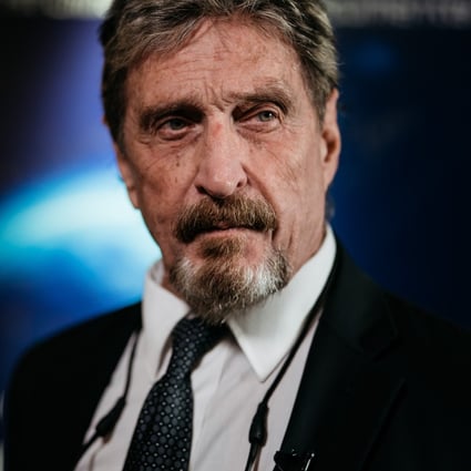 John McAfee faces years of imprisonment if convicted. File photo: Bloomberg