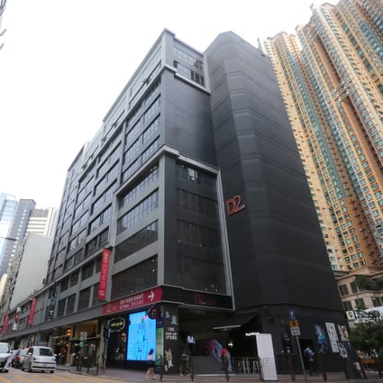 Exterior of D2 Place Two, one of the two shopping centres built by Lawsgroup, in Lai Chi Kok. Photo: Xiaomei Chen