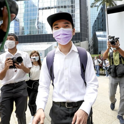 Tsang Chi-kin, who survived being shot by police, appeared in court charged with rioting and two counts of assaulting police. Photo: Handout