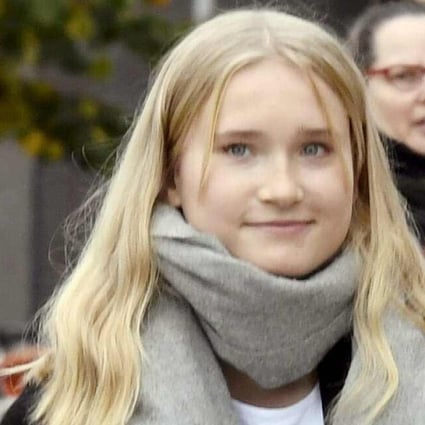 Aava Murto, 16, took over the job of Finnish Prime Minister Sanna Marin for a day in Helsinki on Wednesday. Photo: AFP