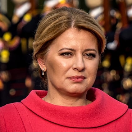 Slovakia’s President Zuzana Caputova saw speaking at a conference with “such a company” as Huawei among the sponsors as sending a “bad signal”, her spokesman said. Photo: AFP