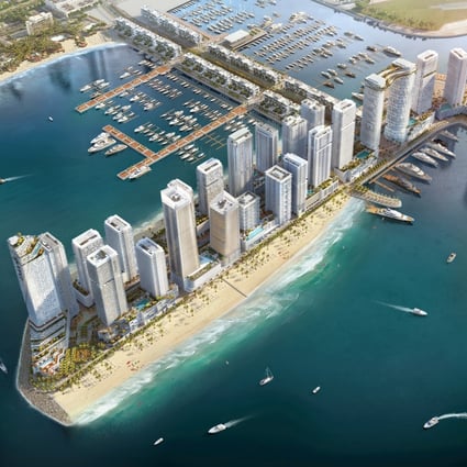 Emaar Beachfront Dubai is a new high-end area with its own mall and marina in the emirate of Dubai, UAE. Photo: Luxuryproperty.com