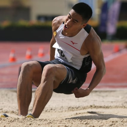 Long jumper Chan Ming-tai misses a chance to test his form with this weekend’s athletics trials at Tseung Kwan O being called off. Photo: Sam Tsang
