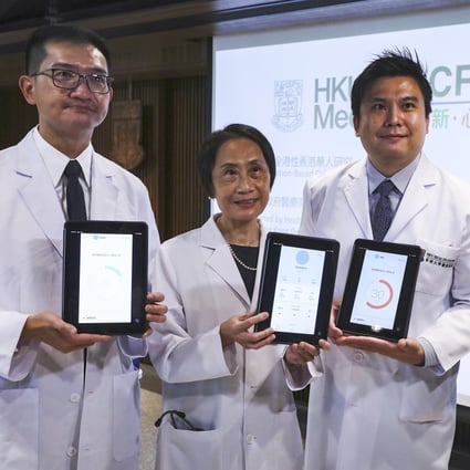Professor Karen Lam with HKU colleagues Dr Woo Yu-cho (left) and Dr Paul Lee. Photo: Nora Tam