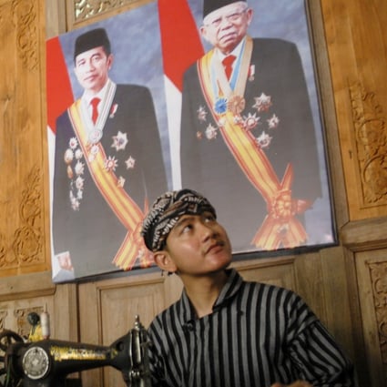 Gibran Rakabuming Raka, eldest son of Indonesian President Joko Widodo, during the campaign trail in Surakarta. Photo: AFP