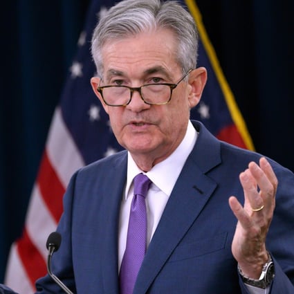 US Federal Reserve chairman Jay Powell said the US is on track to reach its 2 per cent inflation target when the 10-year US Treasury bond is yielding 0.78 per cent, meaning the inflation-adjusted US interest rate is negative. Photo: AFP