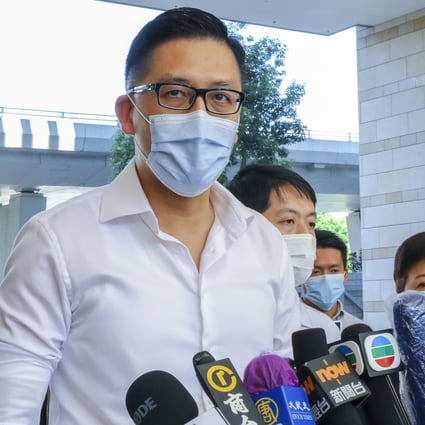 Lam Cheuk-ting appears in West Kowloon Court on Monday. Photo: Dickson Lee