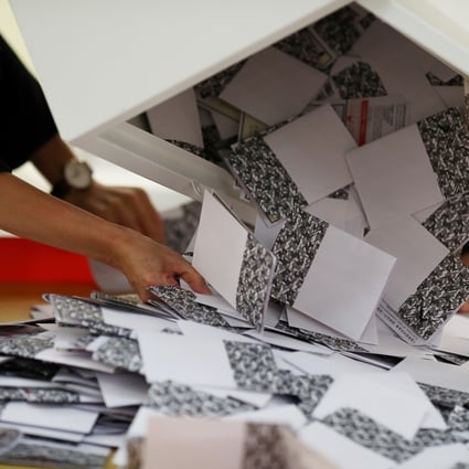 A new report from Hong Kong’s election watchdog could pave the way for voting in Hong Kong elections from outside the city. Photo: Reuters