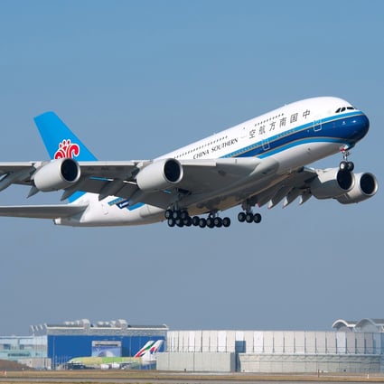Airbus delivers the first A380 super jumbo to China Southern Airlines on 14 October 2011. Photo: AFP