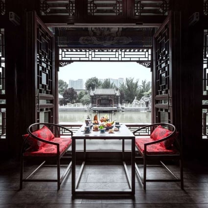 The back garden of Prince Shuncheng Mansion, also known as Jun Wang Fu, in Beijing opened to the public for the first time in its 400-year history last month as a dining venue. Photo: Courtesy of Prince Shuncheng Mansion