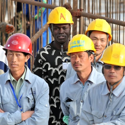 The number of Chinese workers in Africa fell between 2015 and 2018 after Beijing began signing fewer deals for less money. Photo: AFP