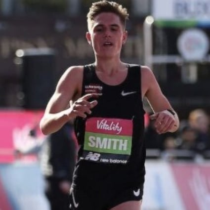 Jake Smith finishes third at the 2020 Vitality Big Half in London in March. Photo: James Rhodes