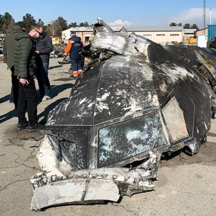 Fragments and remains of Ukraine International Airlines plane Boeing 737-800 that crashed outside the Iranian capital Tehran on January 8, 2020. Photo: National Security and Defense Council of Ukraine / AFP