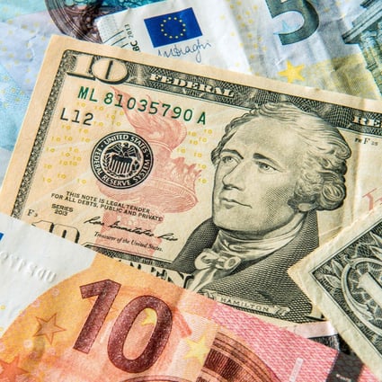 The euro’s rally against the US dollar appears to have reached its end as improved US economic prospects and the threat of a no-deal Brexit undermine euro sentiment and boost the appeal of the US currency. Photo: AFP