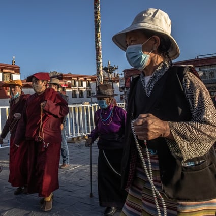 Tibetans make a pilgrimage around the Jokhang Temple in Lhasa last week. The appointment of a US special envoy on Tibet has angered Beijing. Photo: EPA-EFE