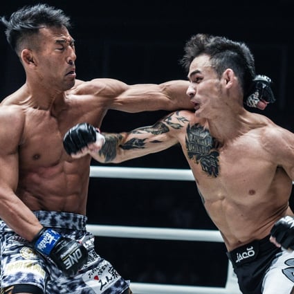 Thanh Le lands a punch on Ryogo Takahashi en route to a first-round TKO. Photos: ONE Championship.